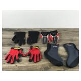 3 - Pairs of Gloves and 1 Pair of Boot Liners