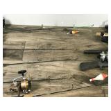 Lot of 9 Ice Fishing Rods and Reels