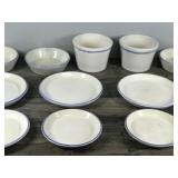 20 Piece Bowman Pottery Dish Ware Set - Fairfax, Vermont USA