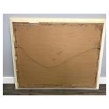 Framed Picture of Mountains Overlooking a Town by A. Arneyger