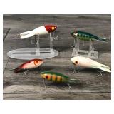 Lot of 5 Collectible Bomber Fishing Lures