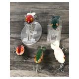Lot of 5 Collectible Bomber Fishing Lures