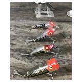 Lot of 10 Collectible Heddon Fishing Lures - see description for more info
