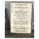 Sam Militello New York Yankees 1992 Leaf Phenoms Autographed Card #BC-16. This item comes with a certificate of authenticity