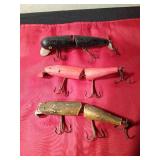 3 Vintage Musky lures