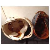2 Vintage football helmets
