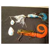 Rubber Musky fishing lure and spinner lure