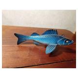 Signed hand carved spearing fish decoy by R. Whittier