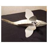 Signed hand carved crappie spearing decoy by R. Whittier