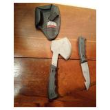 Smith & Wesson hatchet and knife set with sheath
