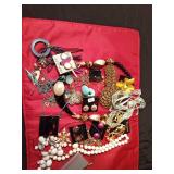 Lot of vintage jewelry including sterling silver and more