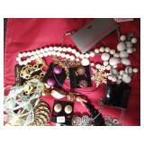 Lot of vintage jewelry including sterling silver and more