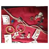 Lot of vintage jewelry and more