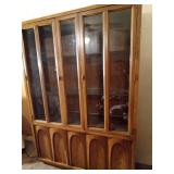 Vintage solid wood china cabinet