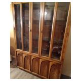 Vintage solid wood china cabinet