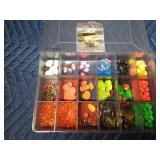 Tackle box of parts to make spinners