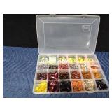 Tackle box of Jigs and rubber bait