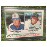 1978 Topps "K Leaders" Phil Niekro & Nolan Ryan