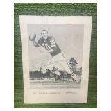 Minnesota Vikings Vintage Fran Tarkenton Autograph with Inscription on black and white photograph