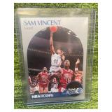 1990-91 Hoops Sam Vincent/Michael Jordan Wearing #12 Jersey.