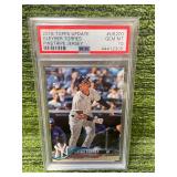 2018 Topps Update Pinstripe Jersey Gleyber torres PSA Graded Gem Mint 10