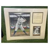 1992 Babe Ruth New York Yankees Framed Lithograph & Card "King of Swat" 21975