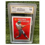 1988 Topps #3 Record Breaker Mark McGwire Graded GEM MT 10