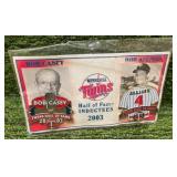 SCARCE Minnesota Twins Hall of Fame Class of 2003 SGA Pins, Bob Allison and Bob Casey NICE!.
