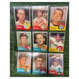 Assortment Lot of 1963 Topps Baseball Cards(105 Cards total)