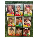 Assortment Lot of 1963 Topps Baseball Cards(105 Cards total)