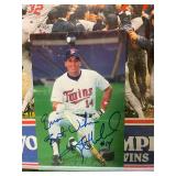 Encased Twins World Series Wheaties Box with Kent Hrbek Autographed Picture!