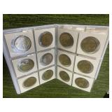 Booklet Brass Plated Sports Coins made by Pinnacle