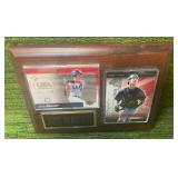 Joe Mauer Wooden Plaque With 2004 Upper Deck Cards