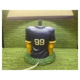 Unique Vikings Crafted Lamp- In good condition, light works!