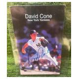 David Cone New York Yankees Autographed Signed Postcard 3.5 x 5.5 1996 MLB