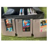 Vintage Original NES NINTENDO Games (8 Games Total In Carrying Case)