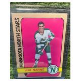 1972-73 Topps Hockey Trading Card Lou Nanne- Minnesota North Stars
