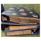 3 Large Albums of Assortment of MLB Baseball 80s,90s,00s
