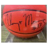 NBA Champion, 7 Time ALL-STAR NBA Legend Alonzo Mourning Autographed Basketball With Certificate of Authenticity