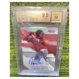 2017 Bowman Best- Best of 2017 Autographs Taylor Trammell Refractor Beckett Graded 9.5 Auto Gem Mint 10