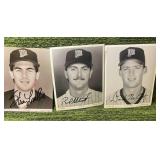 Minnesota Twins Autograph Lot of 3:  Steve Lombardozzi, Paul Abbott, and David McCarty Signed 3x5 Photos