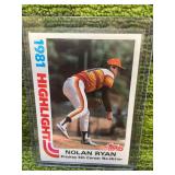1982 Topps Highlight Nolan Ryan- Houston Astros HOF