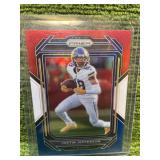 2022 Panini NFL PRIZM Justin Jefferson Red+White+Blue Parallel Variation- Minnesota Vikings