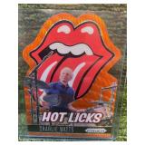 2025 Panini Prizm- The Rolling Stones - Orange Wave Die-Cut Charlie Watts /199