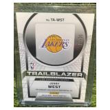 2024-25 OBSIDIAN TrailBlazer JERRY WEST "The NBA Logo"  Autograph- Los Angeles Lakers Legend- Numbered 11/35 TRADING CARD