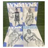 WNBA Minnesota Lynx Autographed Program Lot see details!!