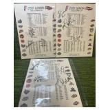 4 WNBA flyers/Programs with Autographs from 2001 (see Details)