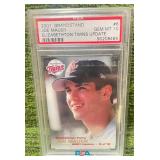 2001 Grandstand Elizabethton Twins Update Joe Mauer Rookie PSA GRADED Gem MT 10