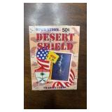 Sealed Box of Desert Shield Trading Card Packs, 36 Packs Inside
