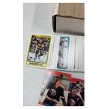 Box of 1990 Topps and Pro Set Hockey Cards